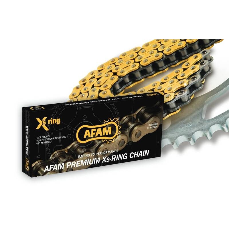 Kit chaîne afam 520mx6 13/48 renforcée - couronne ultra-light anti-boue