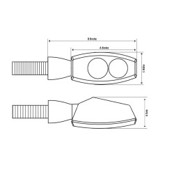 Clignotants led highsider surface