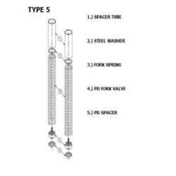 Kit Reconditionnement De Fourche Yss Suzuki An650 Burgman Suzuki An 650 Burgman Z Abs