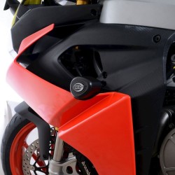 Tampons De Protection R&G Racing Aero - Noir Aprilia Rs660