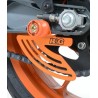 Protège Couronne R&G Racing Aluminium Orange Ktm Rc125/200/390