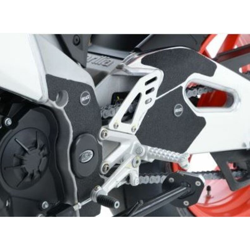 Adhésif Anti-Frottement R&G Racing Cadre/Bras Oscillant Noir 5 Pièces Aprilia