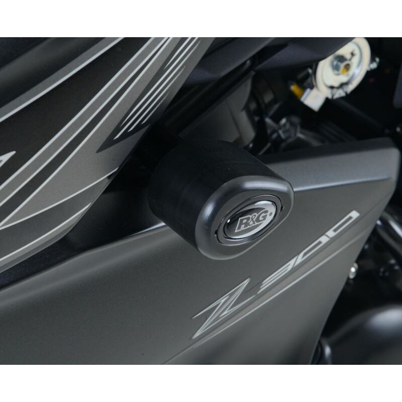 Tampons De Protection R&G Racing Aero Noir Kawasaki Z300