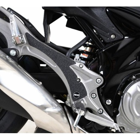 Adhésif Anti-Frottement R&G Racing Platine Repose-Pieds Noir 2 Pièces Suzuki Gladius Sfv 650