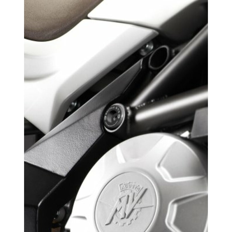 Insert De Cadre Droit (bas) R&G Racing Noir Mv Agusta Brutale 675/800