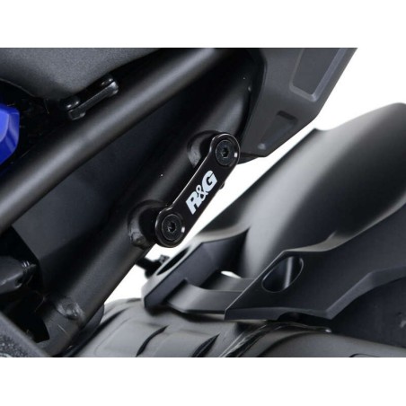 Caches Orifices De Repose-Pieds Arrière R&G Racing Gauche Et Droit Noir Yamaha Mt-10