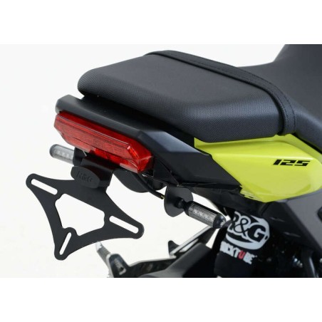 Support De Plaque R&G Racing Noir Compatible Micro Clignotants Honda Msx125