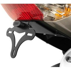 Support De Plaque R&G Racing Noir Avec Passage De Roue Yamaha T-Max 500