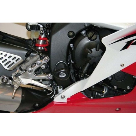 Tampons De Protection Inférieurs R&G Racing Aero Noir Yamaha Yzf-R6