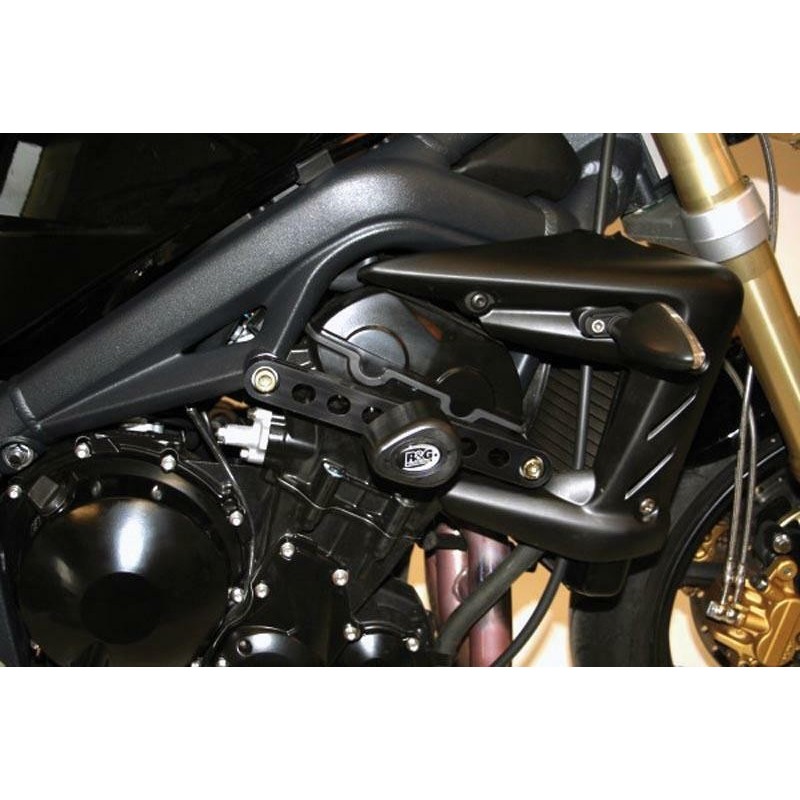 Tampons De Protection R&G Racing Aero Noir Triumph Street Triple/R 675