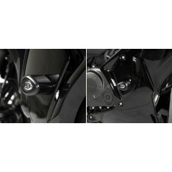 Tampons De Protection R&G Racing Aero Noir Honda Cbf1000f/Travel