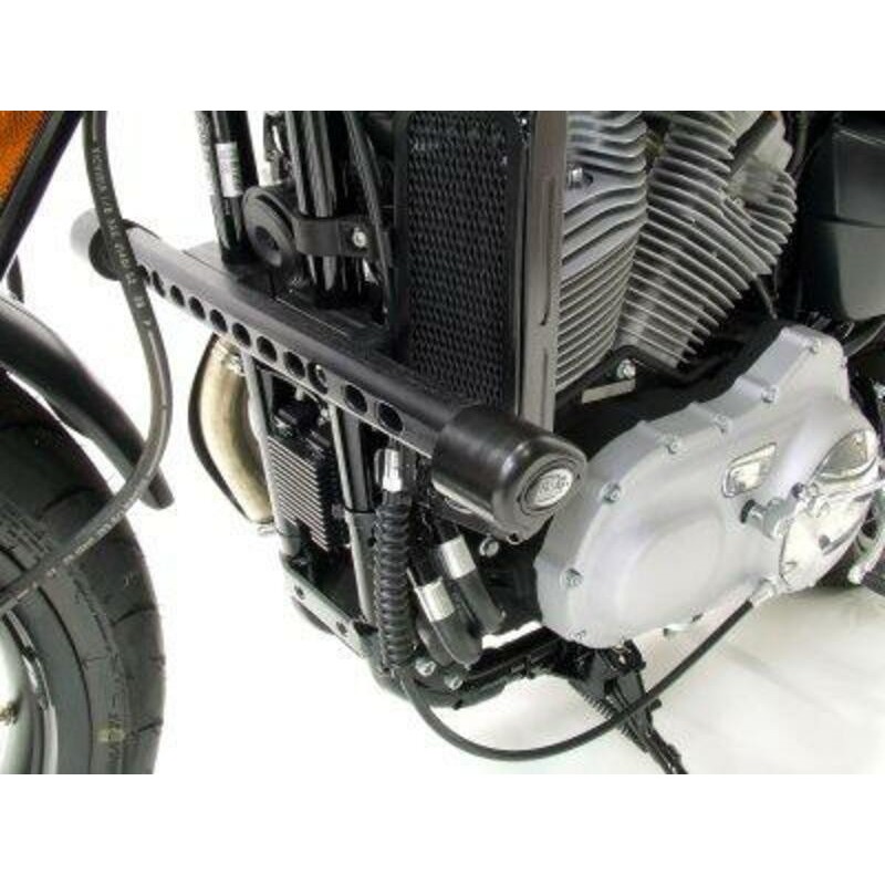 Tampons De Protection R&G Racing Aero Noir Harley Davidson Xr1200/Sportster/X Sportster