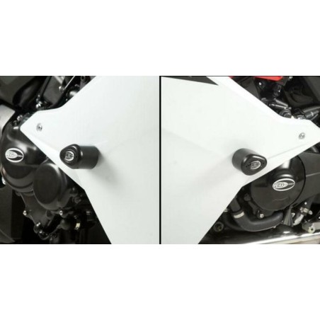 Tampons De Protection R&G Racing Aero Noir Honda Cbr600 F