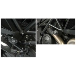 Tampons De Protection R&G Racing Aero Noir Ducati Diavel