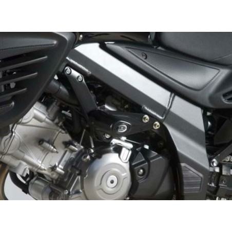 Tampons De Protection R&G Racing Aero Noir Suzuki Dl650 V-Strom