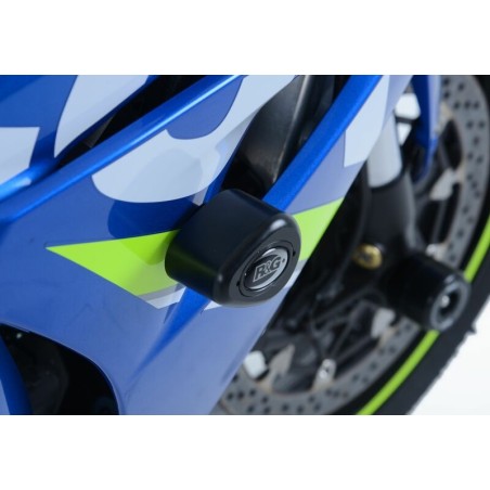 Tampons De Protection R&G Racing Aero Race Noir Suzuki Gsx-R1000