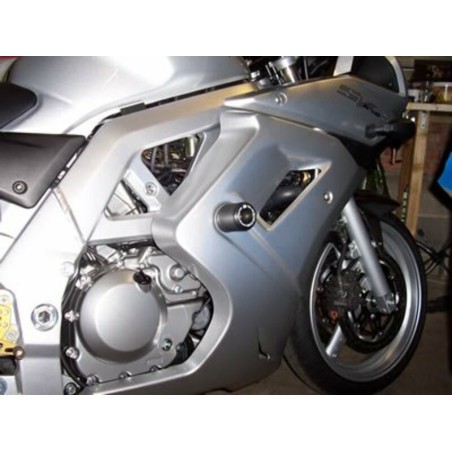 Tampons De Protection R&G Racing Classic (axe De Bras Oscillant) Noir Suzuki Sv650s Carénée