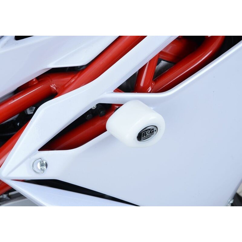 Tampons De Protection R&G Racing Aero Blanc (sans Perçage) Mv Agusta F4 1000r