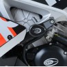 Tampons De Protection R&G Racing Aero Blanc Aprilia Rsv-4 R