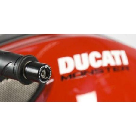 Embouts De Guidon R&G Racing Noir Ducati