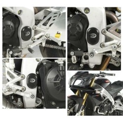 Insert De Cadre Gauche/Droit R&G Racing Noir Aprilia