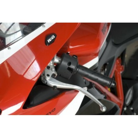 Cache-Orifices Rétroviseur R&G Racing - Noir Ducati 848/1098/1198