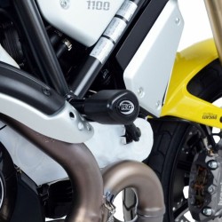 Tampons De Protection R&G Racing Aero Noir Ducati Scrambler