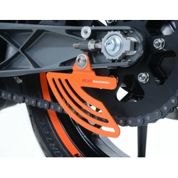 Protège Couronne (dent De Requin) R&G Racing Alu Noir Ktm Rc125