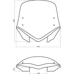 Bulle Mra Bmw R 1200 R (0400) Fumé