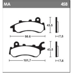 Plaquettes De Frein Honda Cb 125 F (jc64)