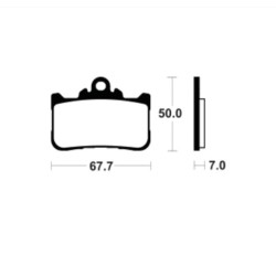 Plaquettes De Frein Honda Cb 500 F Abs (pc63)