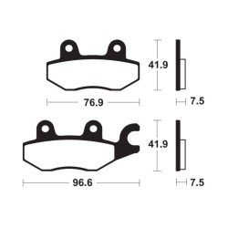 Plaquettes De Frein Kawasaki Ninja 400 Abs (ex400g)