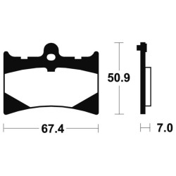 Plaquettes De Frein Aprilia Af1 125 Futura