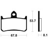 Plaquettes De Frein Honda Cb 1000 F Big One (sc30)