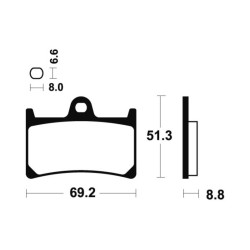 Plaquettes De Frein Yamaha Bt 1100 Bulldog (rp05)