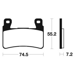 Plaquettes De Frein Hyosung Gd 250 Exiv-R