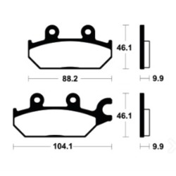 Plaquettes De Frein Can Am Commander 1000 Efi