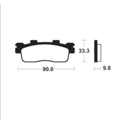 Plaquettes De Frein Can Am Commander 1000 Efi