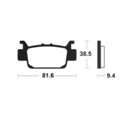 Plaquettes De Frein Tecnium Mx/Quad Racing Métal Fritté - Mor475