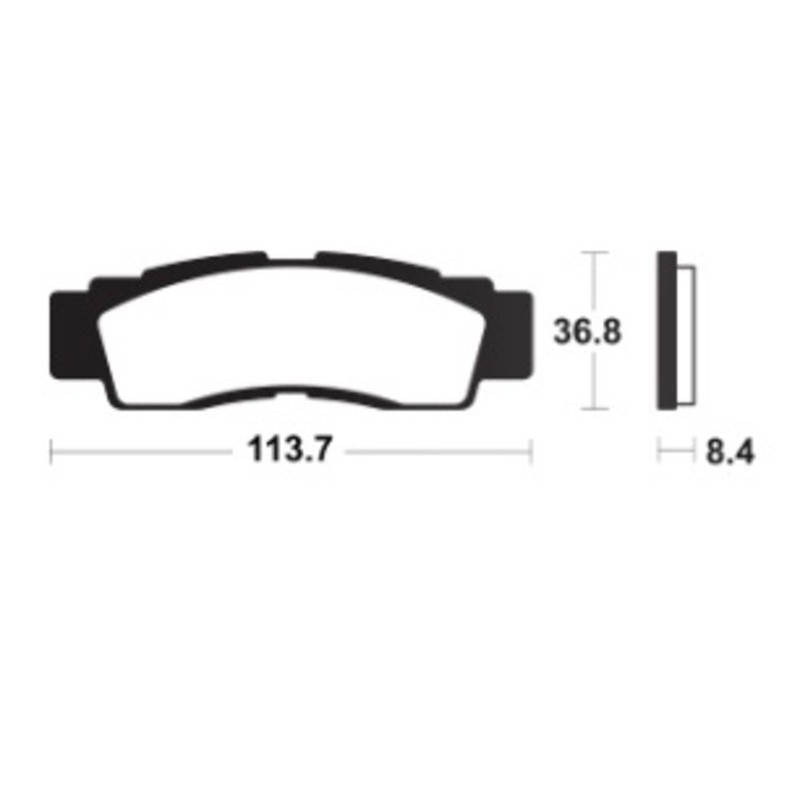 Plaquettes De Frein Tecnium Mx/Quad Racing Métal Fritté - Mor479