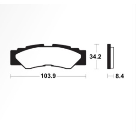 Plaquettes De Frein Tecnium Mx/Quad Racing Métal Fritté - Mor480