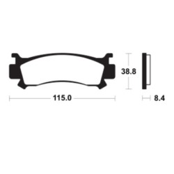 Plaquettes De Frein Tecnium Mx/Quad Racing Métal Fritté - Mor481