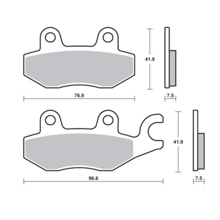 Plaquettes De Frein Kawasaki Ninja 400 Abs (ex400g)