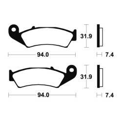 Plaquettes De Frein Honda Crm 75 R