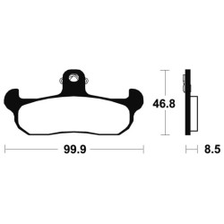 Plaquettes De Frein Aprilia Af1 125 Repilca