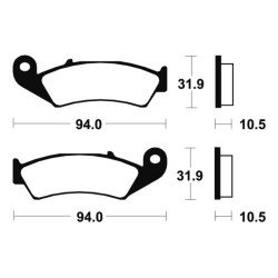 Plaquettes De Frein Honda Vfr 400 R3 (nc30)