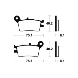 Plaquettes De Frein Honda Crm 250 R (md24)