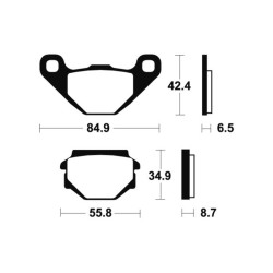 Plaquettes De Frein Aprilia 125 Sx E4