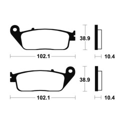 Plaquettes De Frein Honda Ntv 650 Revere (rc33)