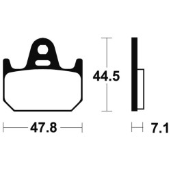 Plaquettes De Frein Yamaha Tz 125 (4tj)